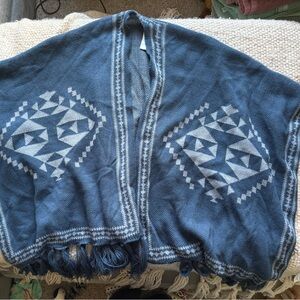 Jessica Simpson Western Boho Poncho